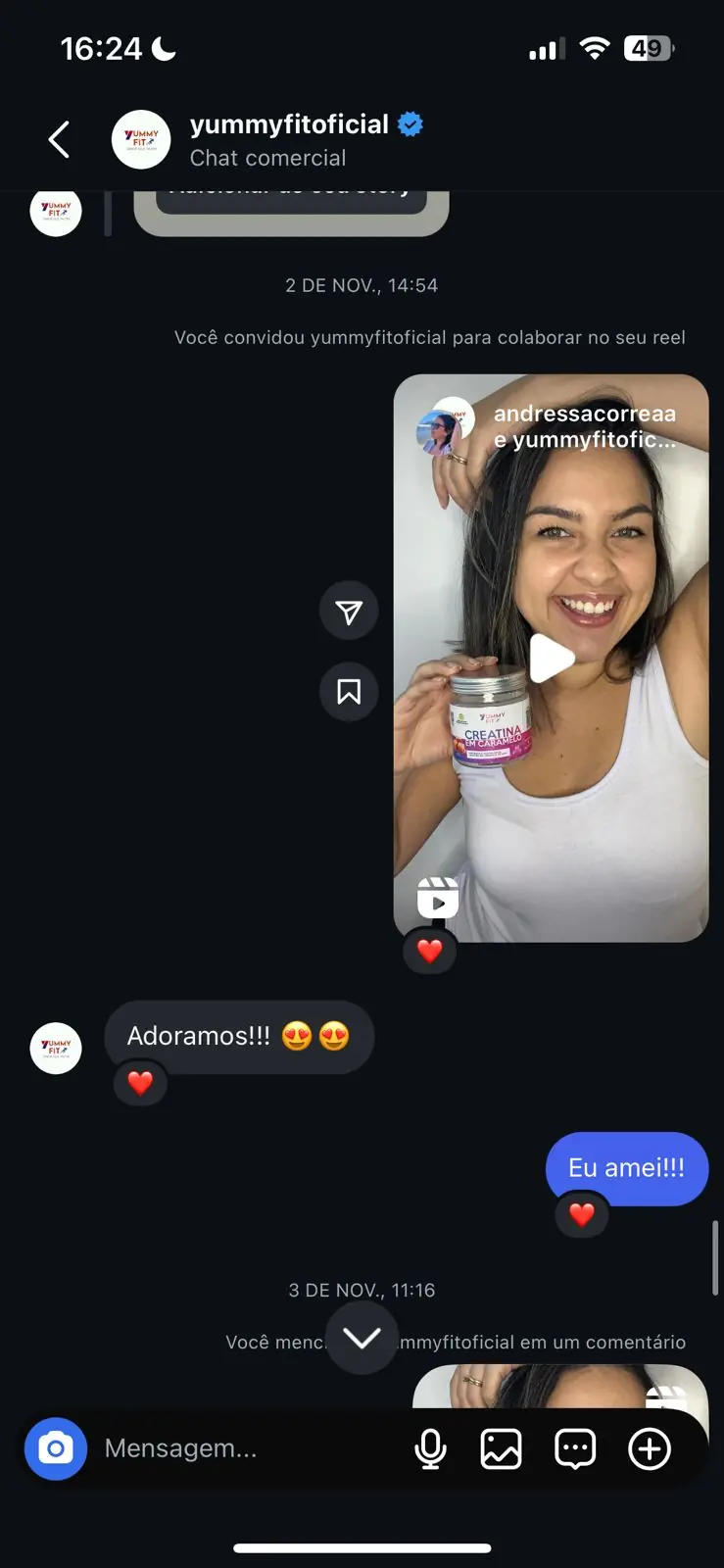 Feedbacks de marcas e clientes — registro 3