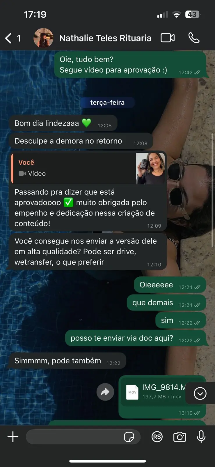 Feedbacks de marcas e clientes — registro 8